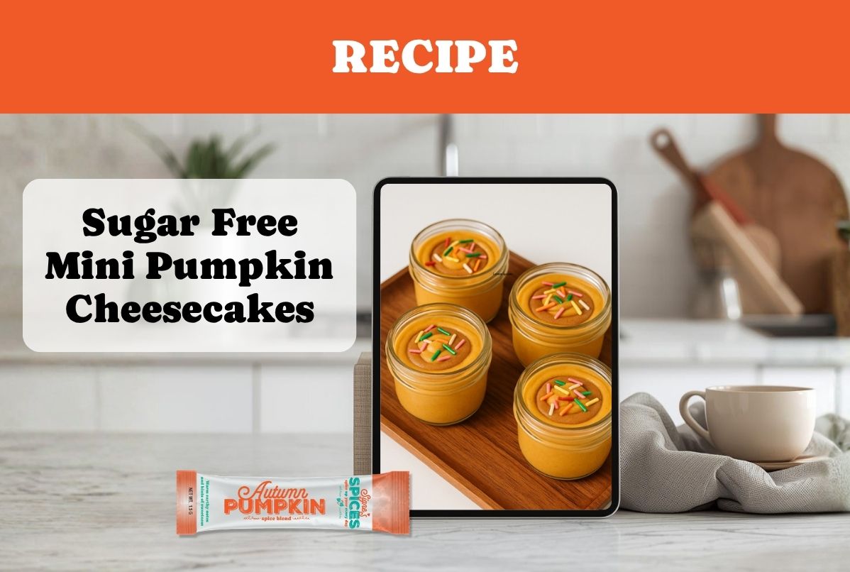 Sugar Free Mini Pumpkin Cheesecakes