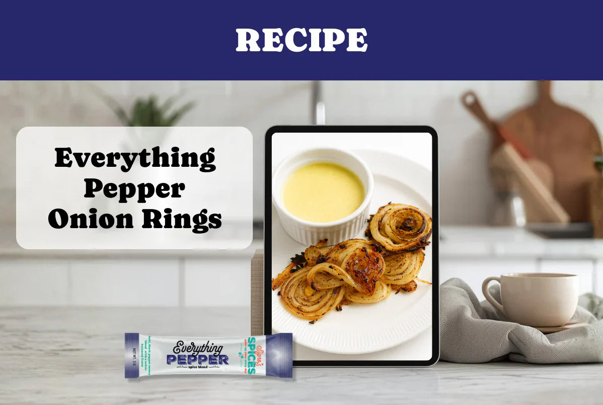 Everything Pepper Crunchy Onion Rings