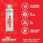 Signe’s Spices Spicy Sicilian – 8 Single-Serve Packets | Small-Batch Italian Herb & Garlic Seasoning Blend with Sea Salt, Basil & Red Pepper Flakes for Pasta, Bread Dipping & Dressings