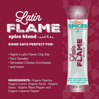 Signe’s Spices Latin Flame – 8 Single-Serve Packets | Small-Batch Smoky Chile & Paprika Blend for Tacos, Chili & Grilled Meats