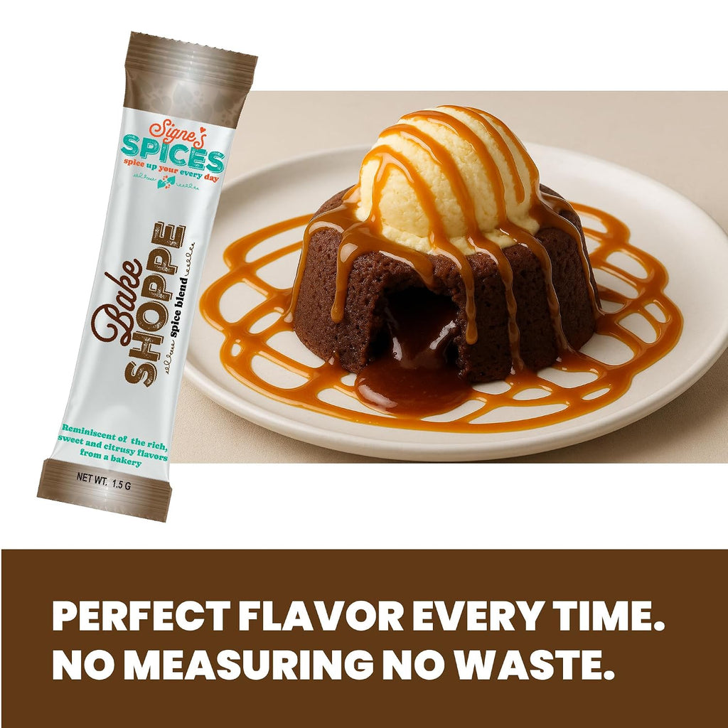Signe’s Spices Bake Shoppe – 8 Single-Serve Packets | Small-Batch Sweet & Warming Spice Blend with Cinnamon, Nutmeg & Cardamom for Baking, Smoothies & Coffee