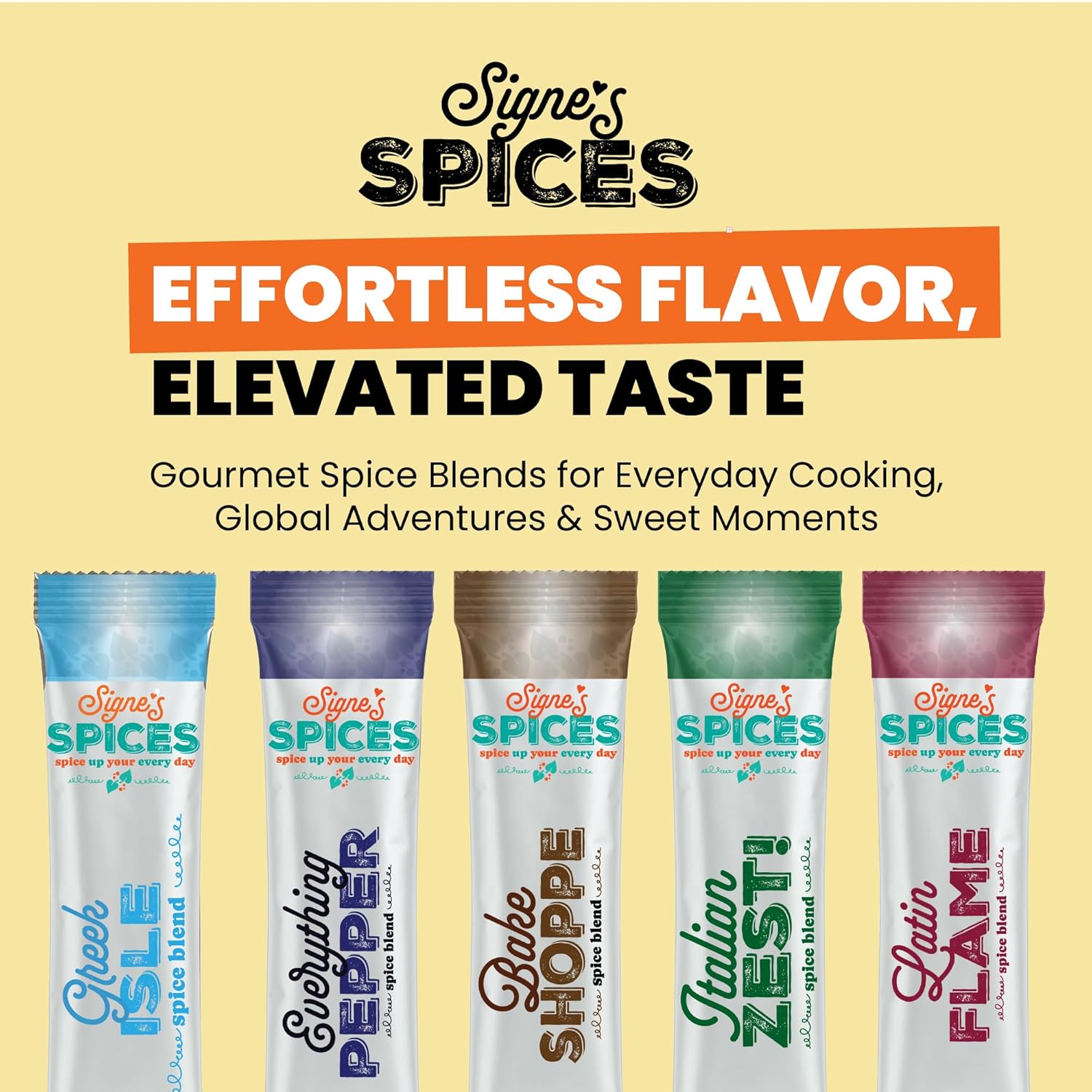 Signe’s Spices Autumn Pumpkin – 8 Single-Serve Packets | Small-Batch Organic ingredients of Cinnamon, Ginger & Nutmeg Blend for Smoothies, Baking & Seasonal Drinks