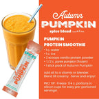 Signe’s Spices Autumn Pumpkin – 8 Single-Serve Packets | Small-Batch Organic ingredients of Cinnamon, Ginger & Nutmeg Blend for Smoothies, Baking & Seasonal Drinks